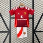 2024/2025 Manchester United Home Football Shirt 1:1 Thai Quality Kids Size
