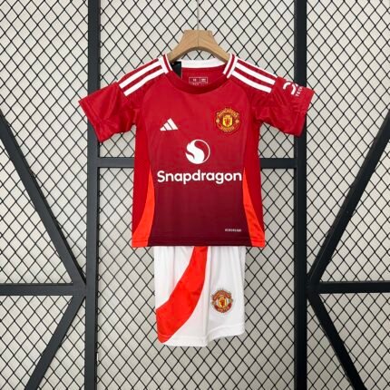 2024/2025 Manchester United Home Football Shirt 1:1 Thai Quality Kids Size