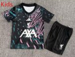 26-27 Special Version Liverpool Pink&Green Kids/Youth Soccer Uniform