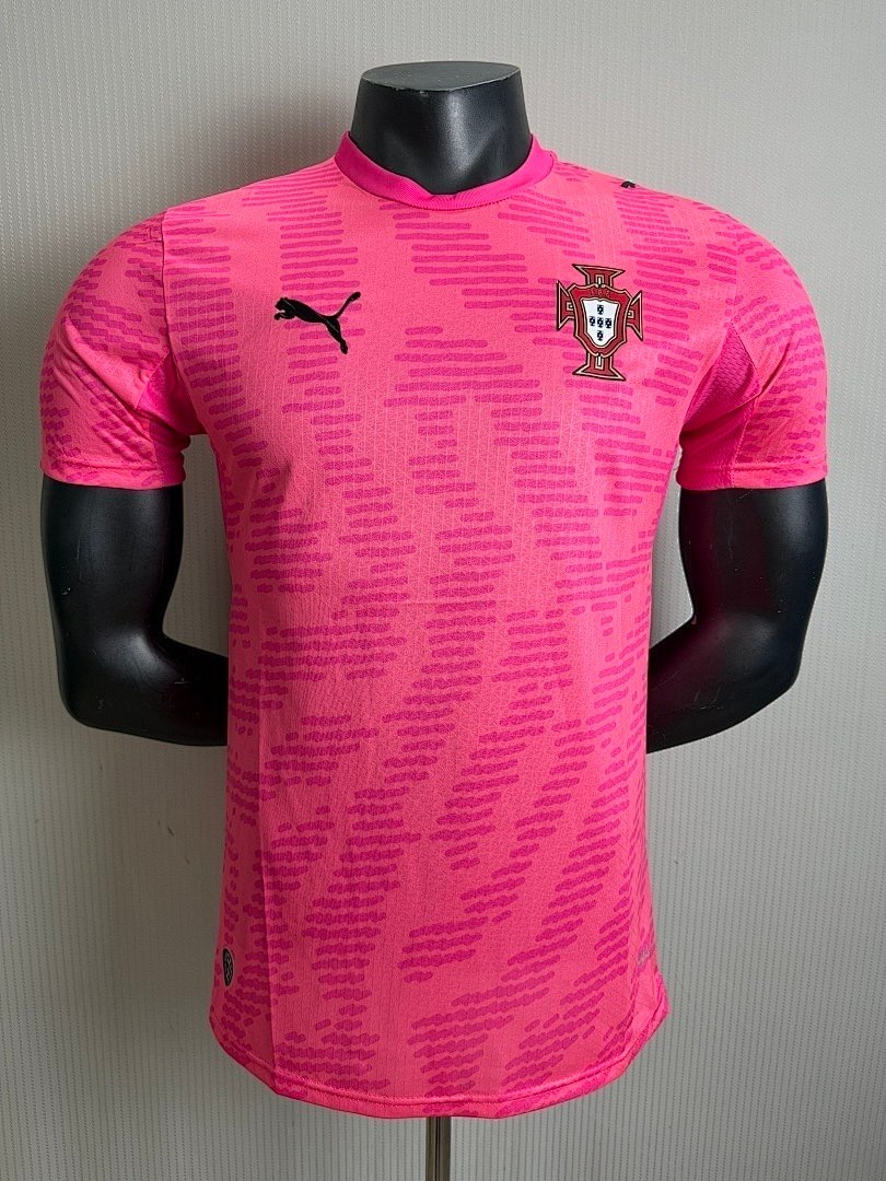 785302cf Player Version 26-27 Portugal Pink Soccer Jersey AAA - Image 1