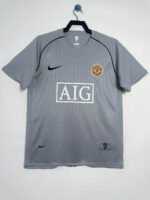 2007/2008 Retro Manchester United Goalkeeper Grey Football Shirt 1:1 Thai Quality