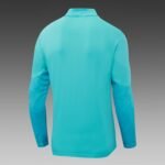 2025/2026 Olympique de Marseille Half-Pull Training Suit Lake Blue Football Jersey Set - Image 4