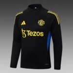 2025/2026 Manchester United Half-Pull Training Suit Black Football Shirt 1:1 Thai Quality Set - Image 3