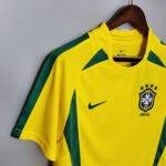 2002 Retro Brazil Soccer Jersey Home - Image 6