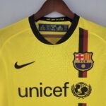 2008/2009 Retro Long Sleeve Barcelona Away Football Shirt 1:1 Thai Quality - Image 5