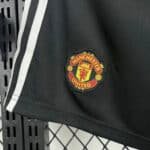 2025/2026 Manchester United Home Shorts Black - Image 3