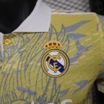 2024/2025 Player Version Real Madrid Special Edition Yellow Football Shirt 1:1 Thai Quality - Image 6