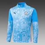 2025/2026 Manchester City Half-Pull Training Suit Blue Football Shirt 1:1 Thai Quality Set - Image 3