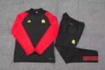 2023/2024 Rome Munich Half-Pull Training Suit Black Football Shirt 1:1 Thai Quality Set - Image 3