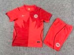 2026-2027 Canada Home Red kids/youth  Soccer uniform