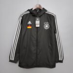 2021 Windbreaker Soccer Jersey Germany Black