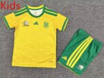 2026-2027 South Africa  Home Yellow Kids/Youth Soccer Uniform
