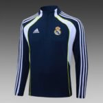 2025/2026 Real Madrid Half-Pull Training Suit Royal Blue Football Shirt 1:1 Thai Quality Set - Image 3