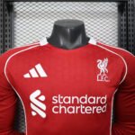2025/2026 Player Version Long Sleeve Liverpool Home Football Shirt 1:1 Thai Quality - Image 3