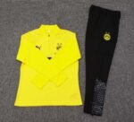 2023/2024 Dortmund Half-Pull Training Suit Yellow Football Shirt 1:1 Thai Quality Set - Image 7