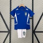 2002 Retro Brazil Away Football Shirt 1:1 Thai Quality Kids Size