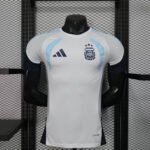 2026 Player Version Argentina National Team Training Suit White Football Shirt 1:1 Thai Quality