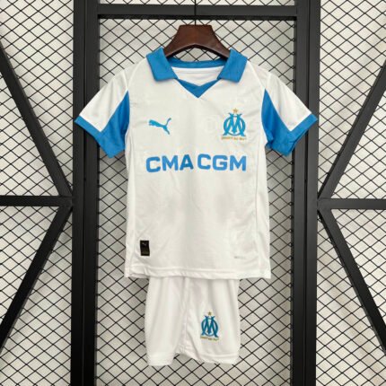 2025/2026 Olympique de Marseille Home Football Shirt 1:1 Thai Quality Kids Size