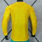 Player version 2026-27 Colombia Home Yellow Long sleeves Soccer Jersey AAA - Image 2