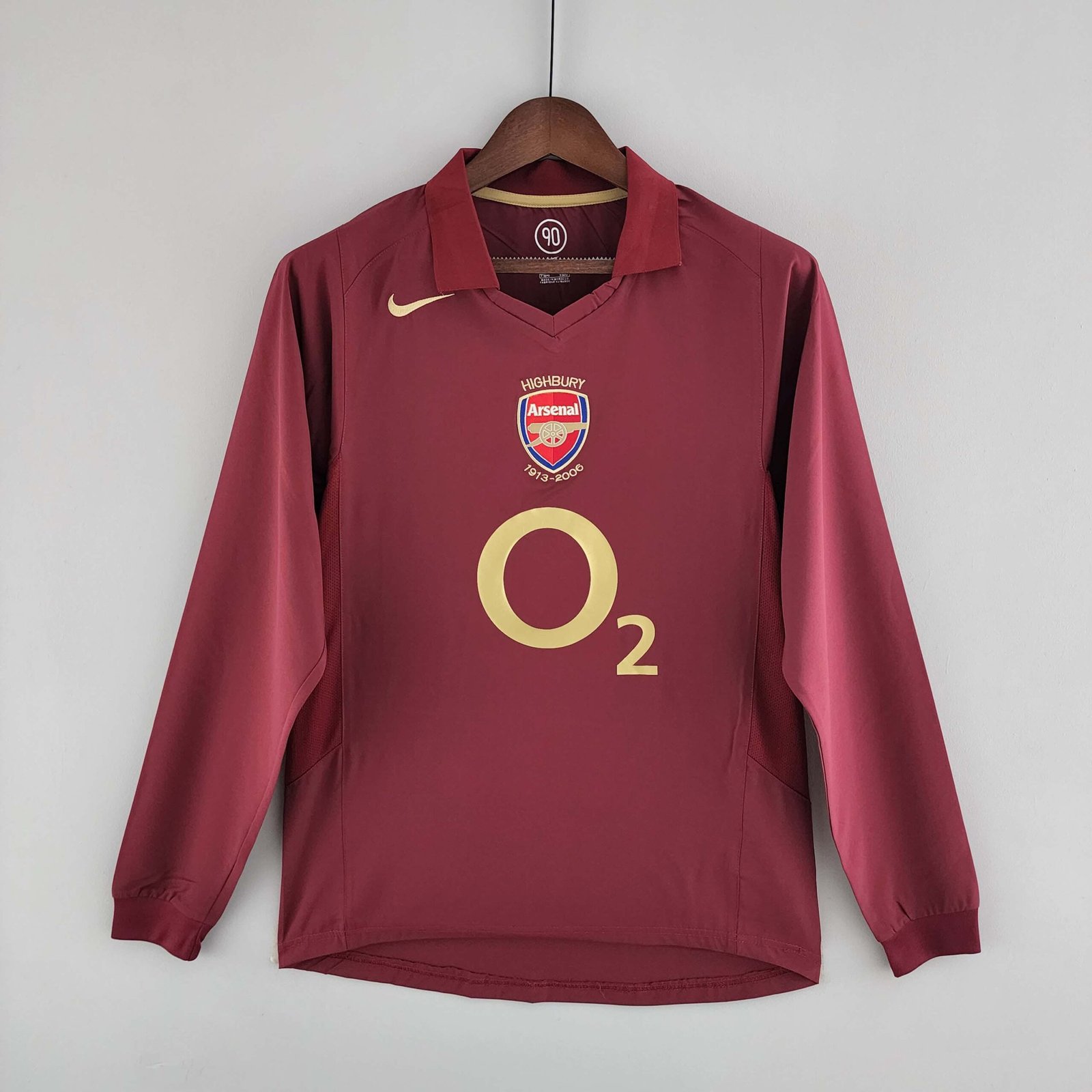 935609c0b5493cd9ee06dc233efdee72 2005/2006 Retro Long Sleeve Arsenal Home Football Shirt 1:1 Thai Quality - Image 1