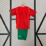 2004 Retro Portugal Home Football Shirt 1:1 Thai Quality Kids Size - Image 2