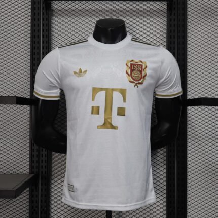 2025/2026 Player Version Bayern Munich 125th Anniversary Edition White Football Shirt 1:1 Thai Quality