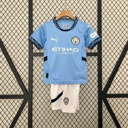 2024/2025 Manchester City Home Football Shirt 1:1 Thai Quality Kids Size