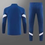 2023/2024 Olympique de Marseille Long Zip Jacket Dark Blue Football Jersey Set - Image 2