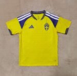 (S-4XL)26-27 Sweden Home Yellow Soccer Jersey AAA
