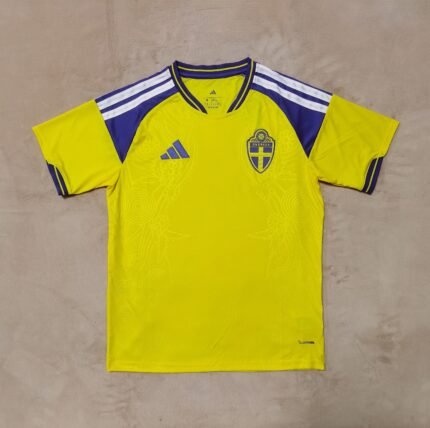 (S-4XL)26-27 Sweden Home Yellow Soccer Jersey AAA
