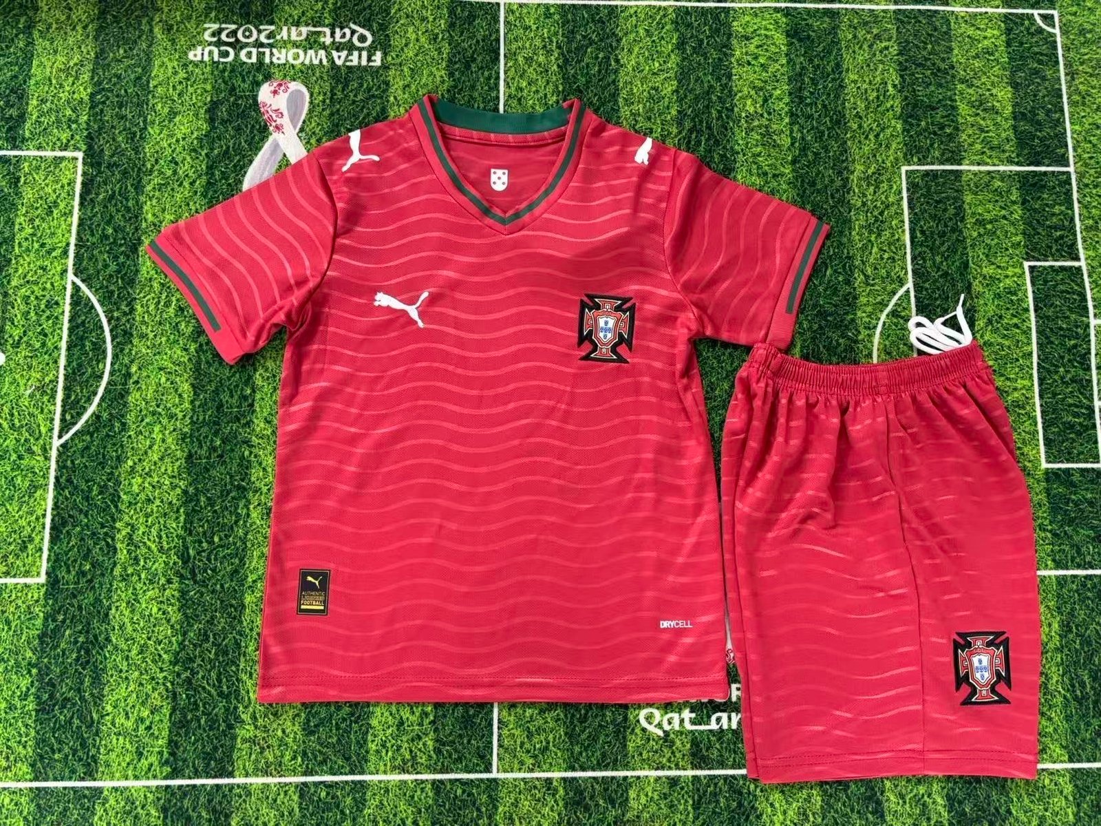 IMG_9160 2026-2027 Portugal Home Red Kids/Youth Soccer Uniform - Image 1