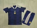 2026-2027 Scotland  Home Blue Kids/Youth Soccer Uniform
