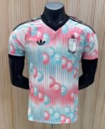 Player Version 26-27 Belgium Away Pink White Soccer Jersey AAA-888