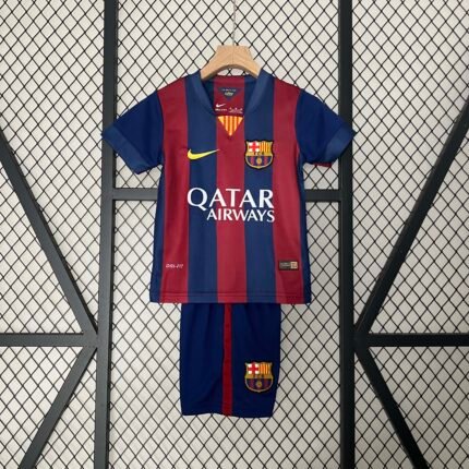 2014/2015 Retro Barcelona Home Football Shirt 1:1 Thai Quality Kids Size