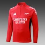 2025/2026 Arsenal Half-Pull Training Suit Red Football Shirt 1:1 Thai Quality Set - Image 3