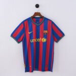 2009-2010 Retro Barcelona Home Blue&Red Soccer Jersey AAA-888