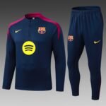 2025/2026 Barcelona Half-Pull Training Suit Royal Blue Jersey Set