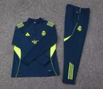 2025/2026 Real Madrid Half-Pull Training Suit Royal Blue Football Shirt 1:1 Thai Quality Set - Image 7