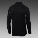 2025/2026 Real Madrid Long Zipped Jacket Black Football Shirt Set - Image 4