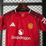 2025/2026 Manchester United Home Football Shirt 1:1 Thai Quality Kids Size - Image 3