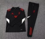 2025/2026 Liverpool Half-Pull Training Suit Black Jersey 1:1 Thai Quality Set - Image 7