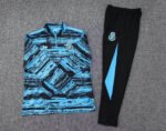 2022/2023 Al-Nassr Half-Pull Training Suit Blue Football Shirt Set - Image 7