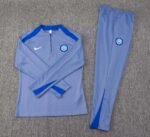 2024/2025 Internazionale Milan Half-Pull Training Suit Gray Football Jersey 1:1  Thai Quality Set - Image 3