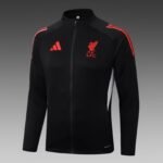 2025/2026 Liverpool Long Zipped Jacket Black Jersey 1:1 Thai Quality Set - Image 3