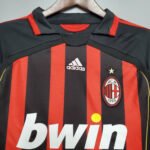 2006/2007 Retro Long Sleeve AC Milan Home Football Shirt 1:1 Thai Quality - Image 3