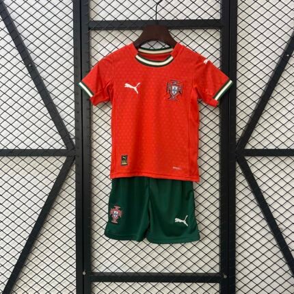 2025 Portugal Home Football Shirt 1:1 Thai Quality Kids Size