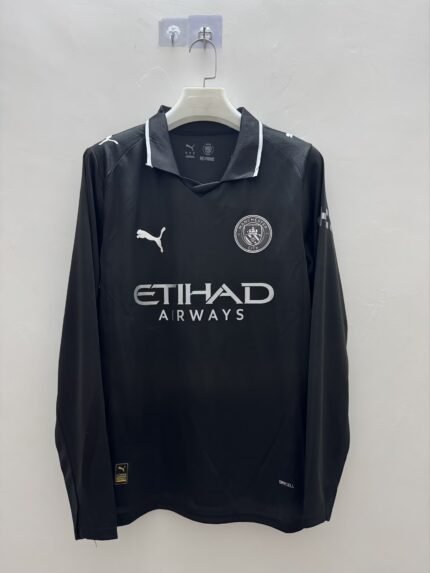 2025/2026 Long Sleeve Manchester City Away Football Shirt 1:1 Thai Quality