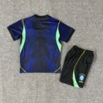 2026 Brazil Away Blue Kids/Youth Soccer Uniform - Image 2