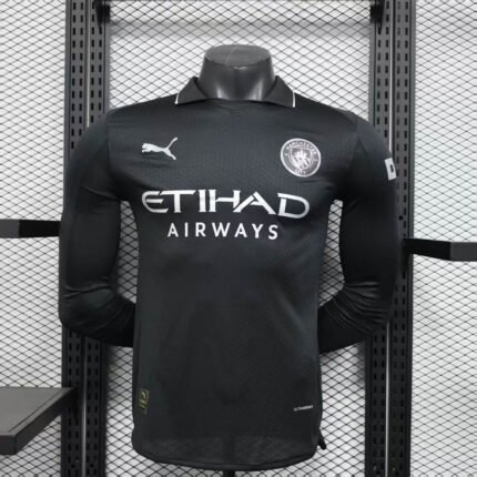 2025/2026 Player Version Long Sleeve Manchester City Away Football Shirt 1:1 Thai Quality