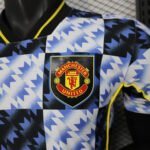 2025/2026 Player Version Manchester United Special Edition Blue White Checkered Football Shirt 1:1 Thai Quality - Image 5